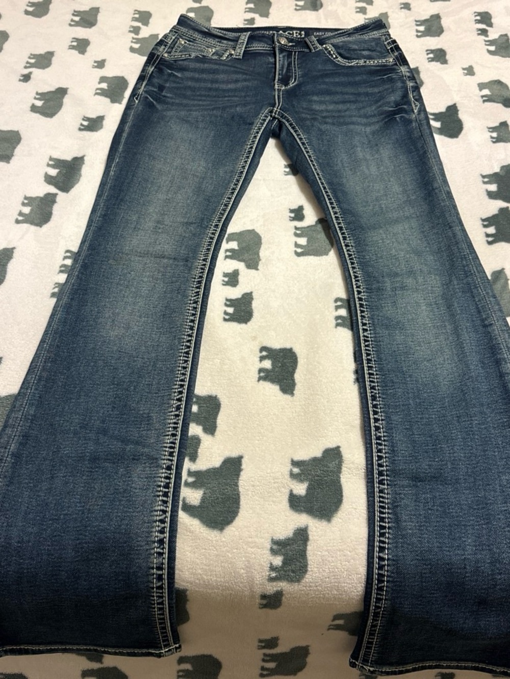 Grace in La low rise bootcut Jeans